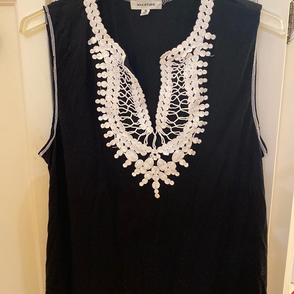 Max Studio Crocheted Top